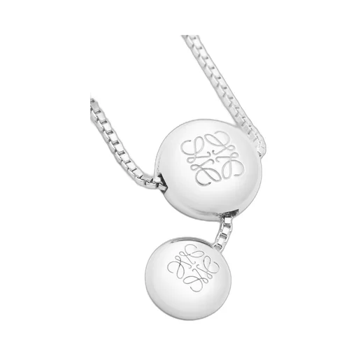 Anagram Pebble necklace in sterling silver
