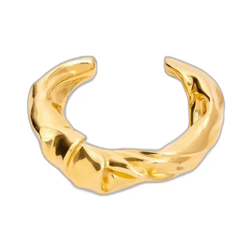 Medium nappa twist cuff in sterling silver