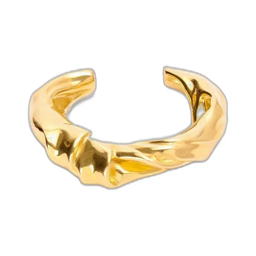 Medium nappa twist cuff in sterling silver