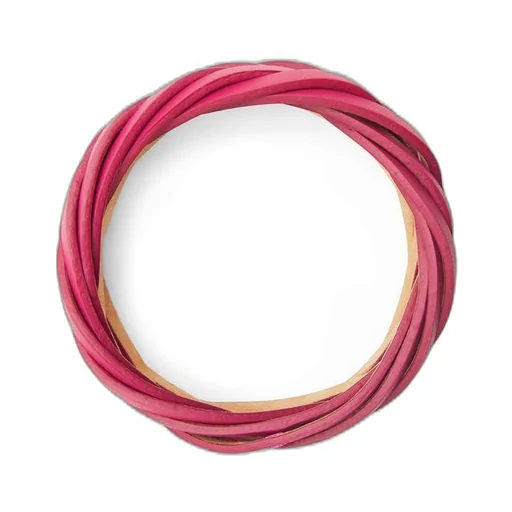 Braided bangle in classic calfskin