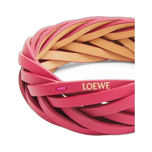 Braided bangle in classic calfskin