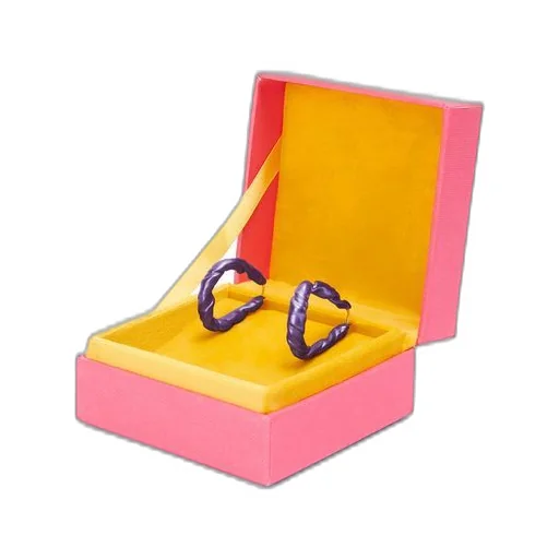 Nappa twist loop earrings in sterling silver