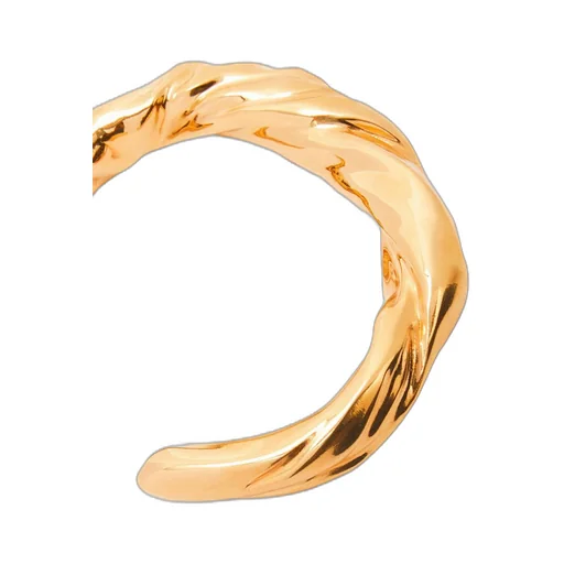 Small nappa twist cuff in sterling silver