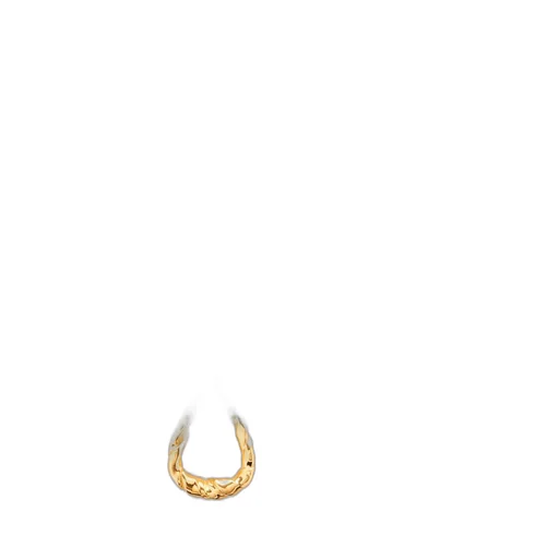 Nappa twist loop pendant in sterling silver