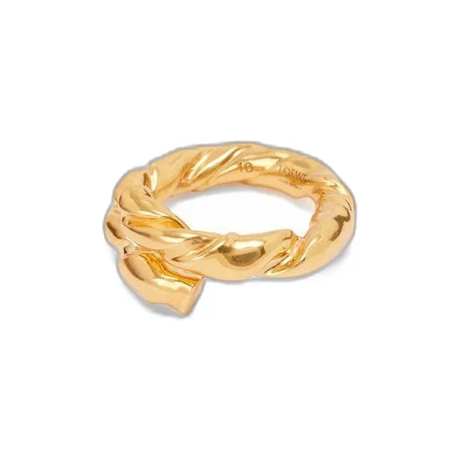 Nappa twist ring in sterling silver