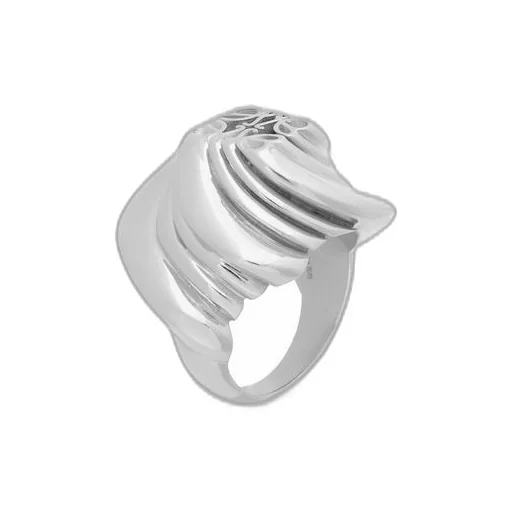 Twisted Anagram signet ring in sterling silver