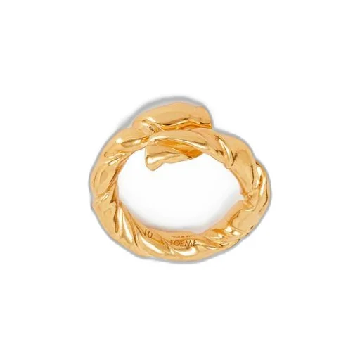 Nappa twist ring in sterling silver