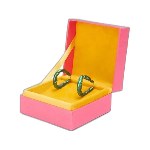 Nappa twist loop earrings in sterling silver