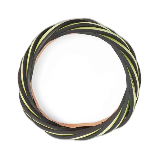 Braided bangle in classic calfskin