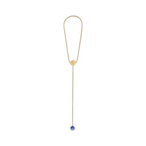Anagram Pebble necklace in sterling silver and lapis lazuli