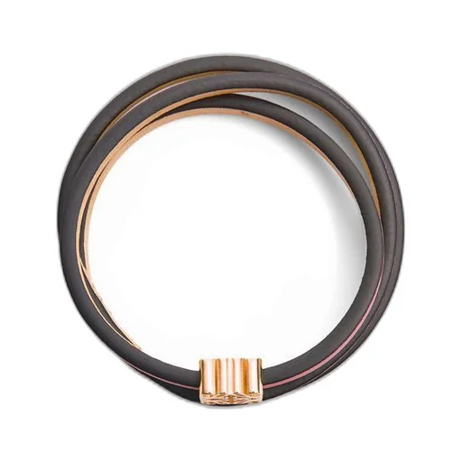 Twist bangle in calfskin