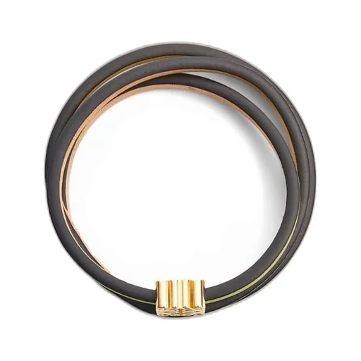 Twist bangle in calfskin