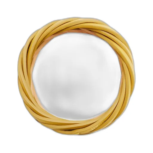 Braided bangle in classic calfskin