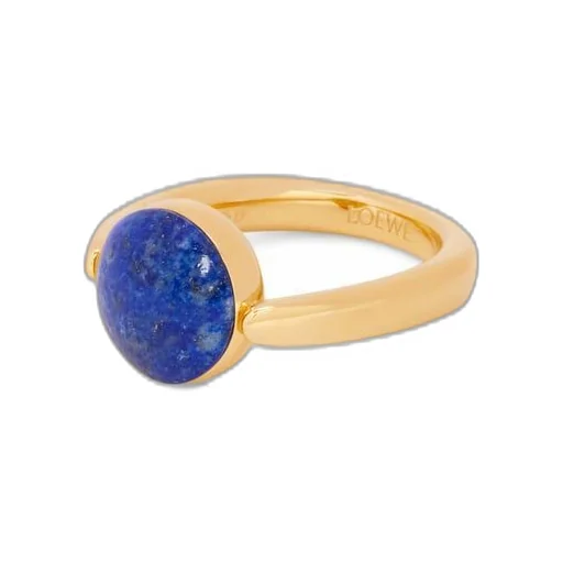 Anagram Pebble ring in sterling silver and lapis lazuli