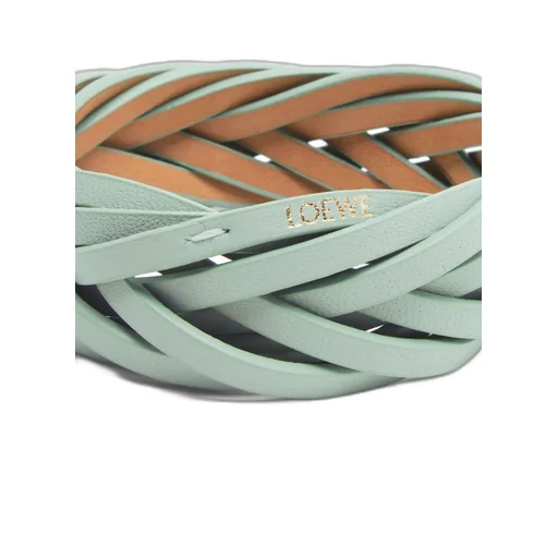 Braided bangle in classic calfskin