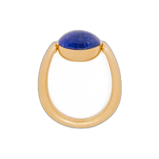 Anagram Pebble ring in sterling silver and lapis lazuli