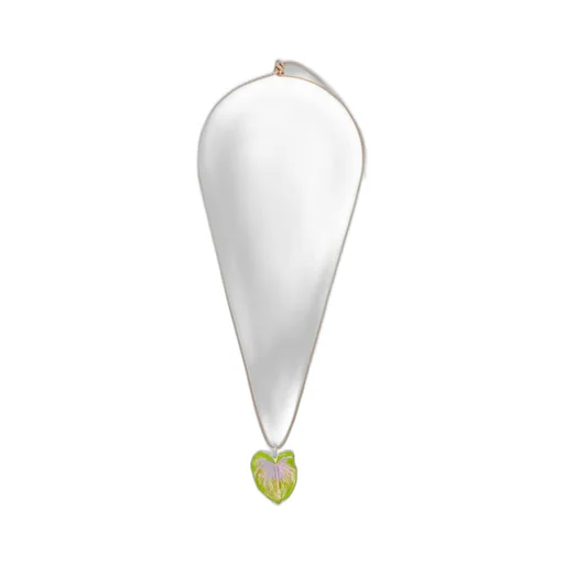 Anthurium pendant necklace in sterling silver