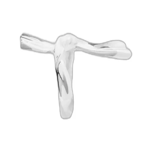 Knuckle Not ring in white gold