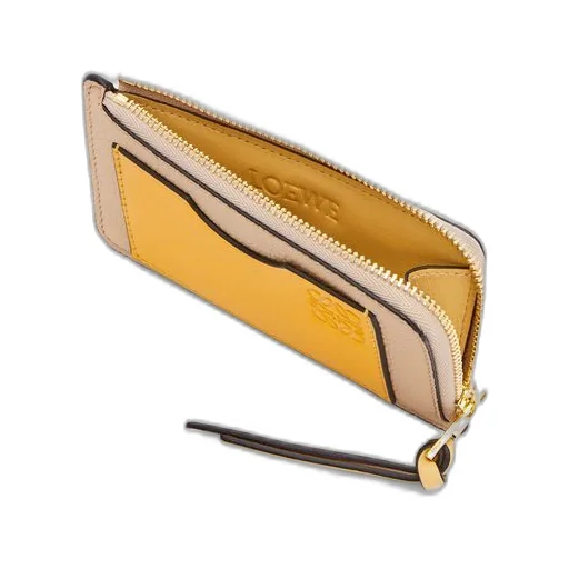 Coin cardholder in soft grained calfskin