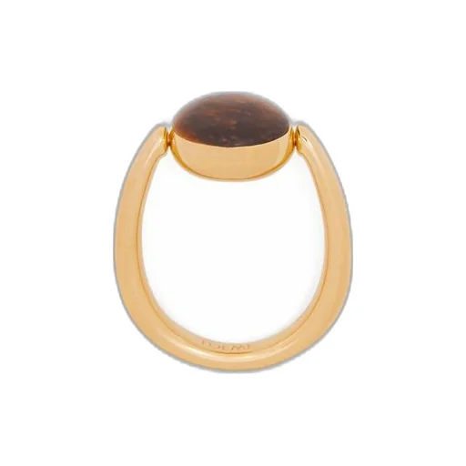Anagram Pebble ring in sterling silver and tiger eye