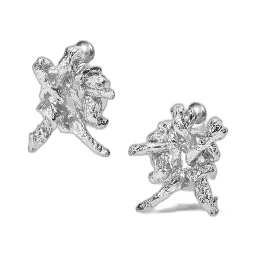 Tarantella earrings in sterling silver