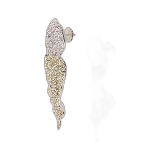 Glitter Fragment earrings in sterling silver and crystals