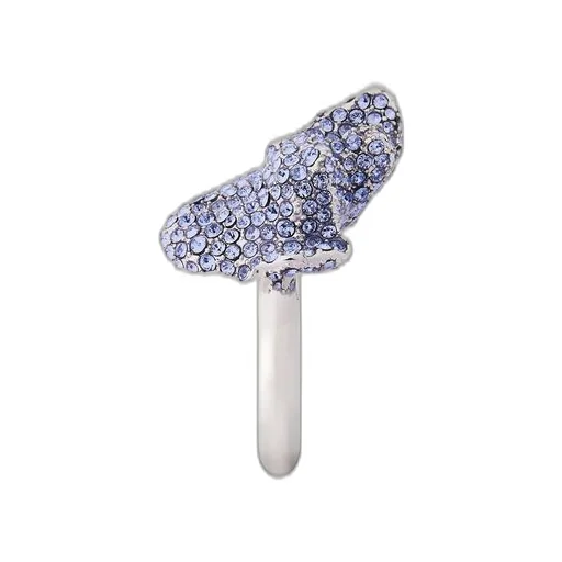 Glitter Fragment ring in sterling silver and crystals