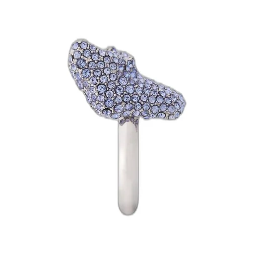Glitter Fragment ring in sterling silver and crystals