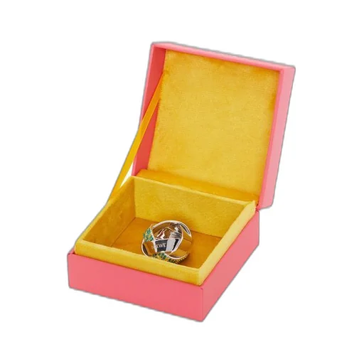 Chunky Nest pavé ring in sterling silver and crystals