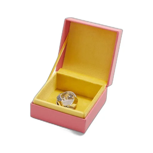 Chunky Nest pavé ring in sterling silver and crystals