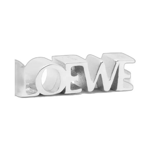 LOEWE Graphic single earring in sterling silver