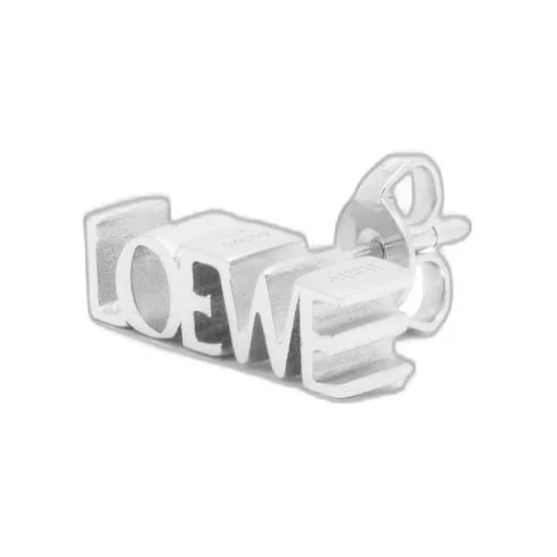 LOEWE Graphic single earring in sterling silver