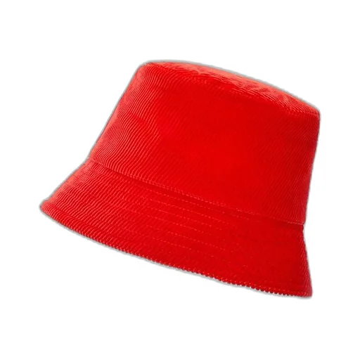 Patch bucket hat in corduroy