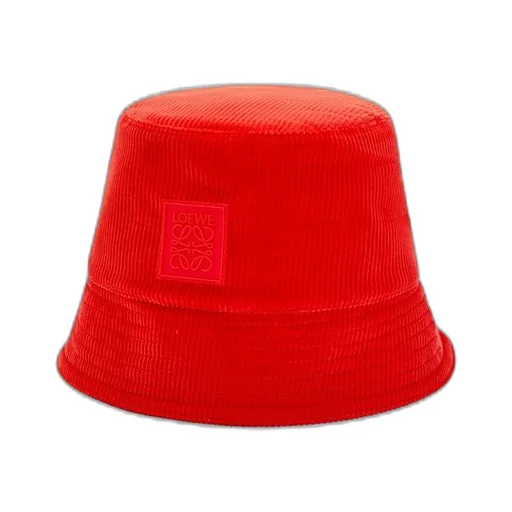 Patch bucket hat in corduroy