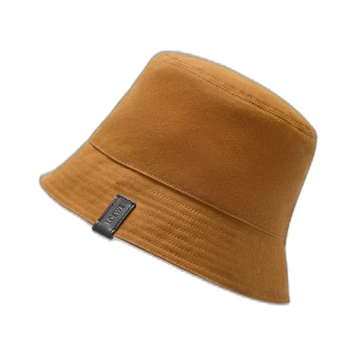 Reversible bucket hat in waxed canvas and tartan