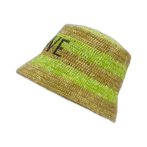 Bucket hat in raffia