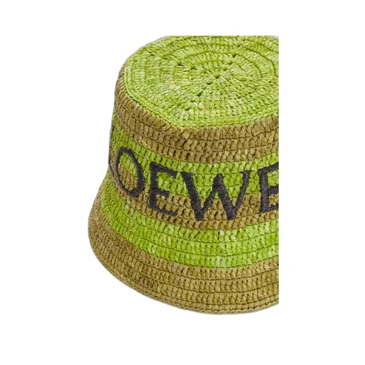 Bucket hat in raffia
