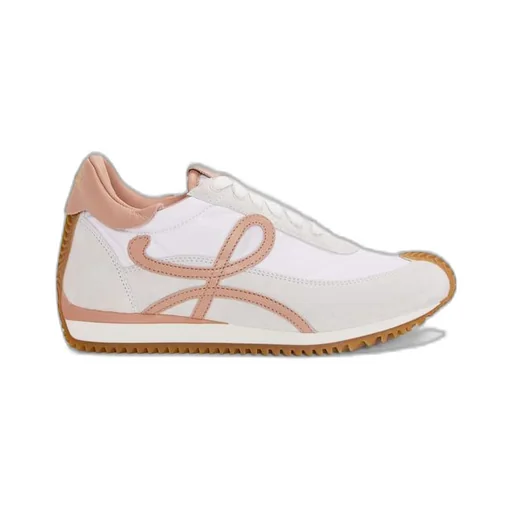 Flow runner in nylon and suede