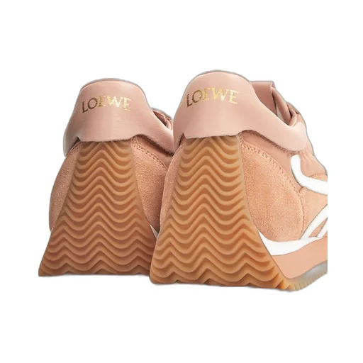 Flow runner in nylon and suede