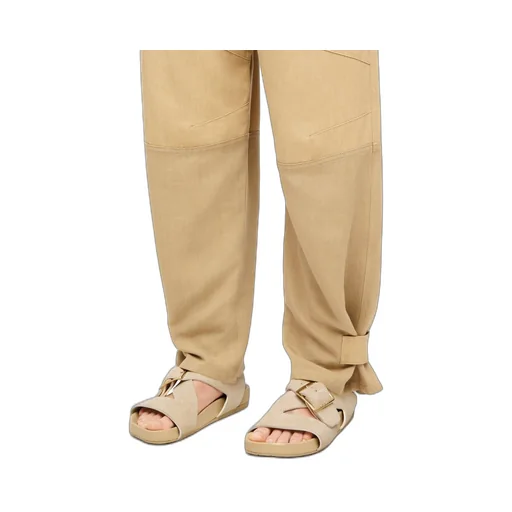 Ease sandal in brushed calfskin