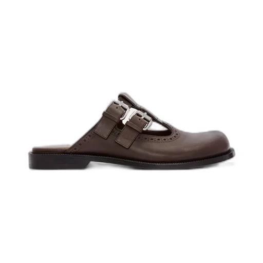 Campo Mary Jane mule in waxed calfskin
