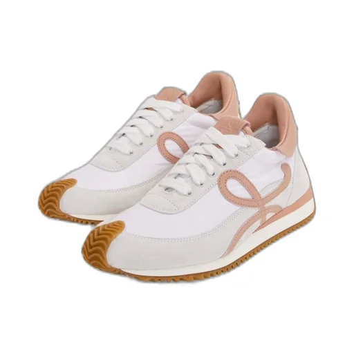Flow runner in nylon and suede