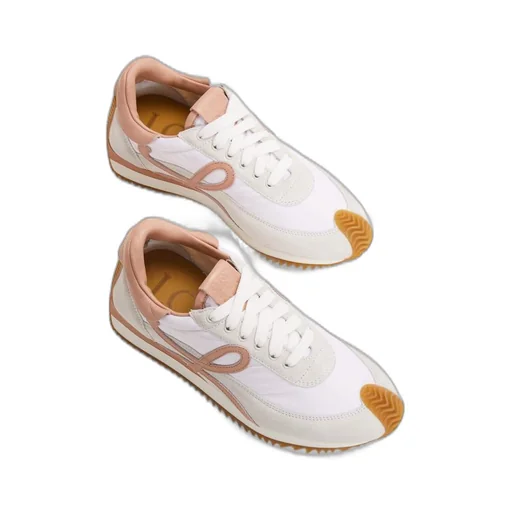 Flow runner in nylon and suede