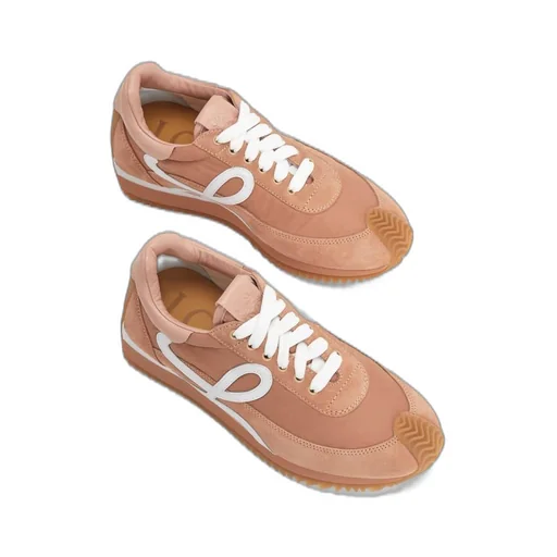 Flow runner in nylon and suede