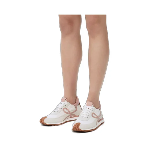 Flow runner in nylon and suede