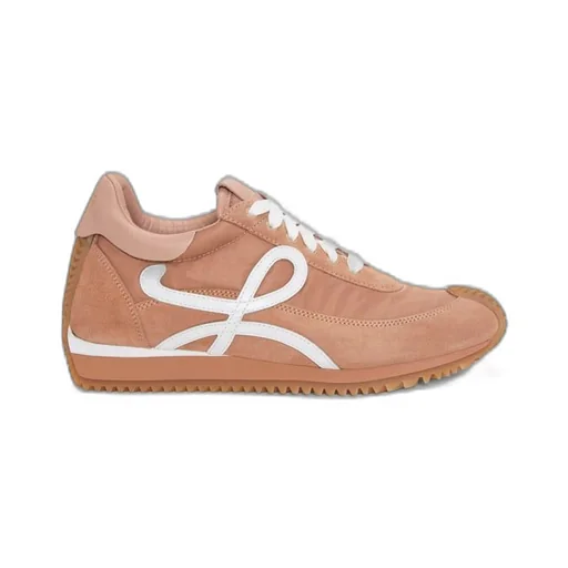 Flow runner in nylon and suede