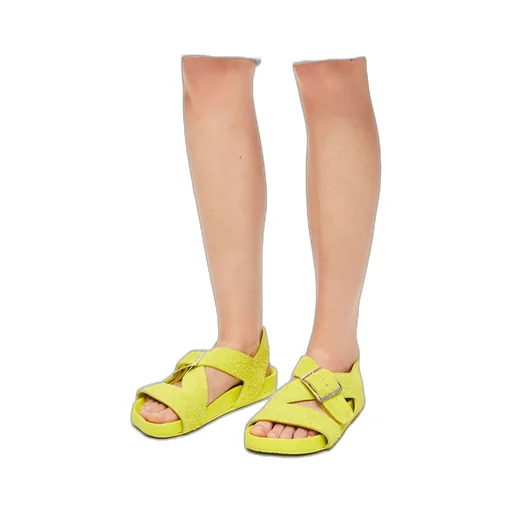 Ease Buckle sandal in brushed suede