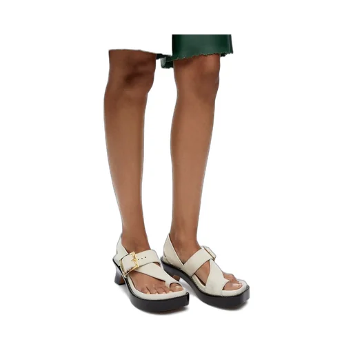 Ease heel sandal in brushed suede