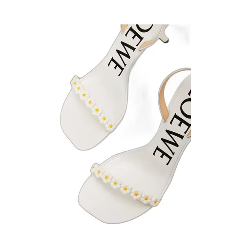 Petal Daisy sandal in lambskin