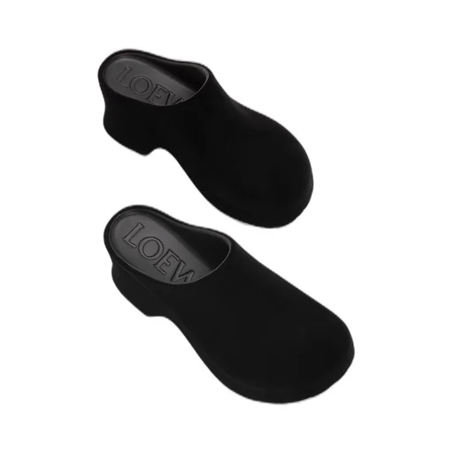 Terra Foam clog in flocked rubber